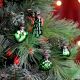 25 Pieces Modern Green Coloured Christmas Ornaments